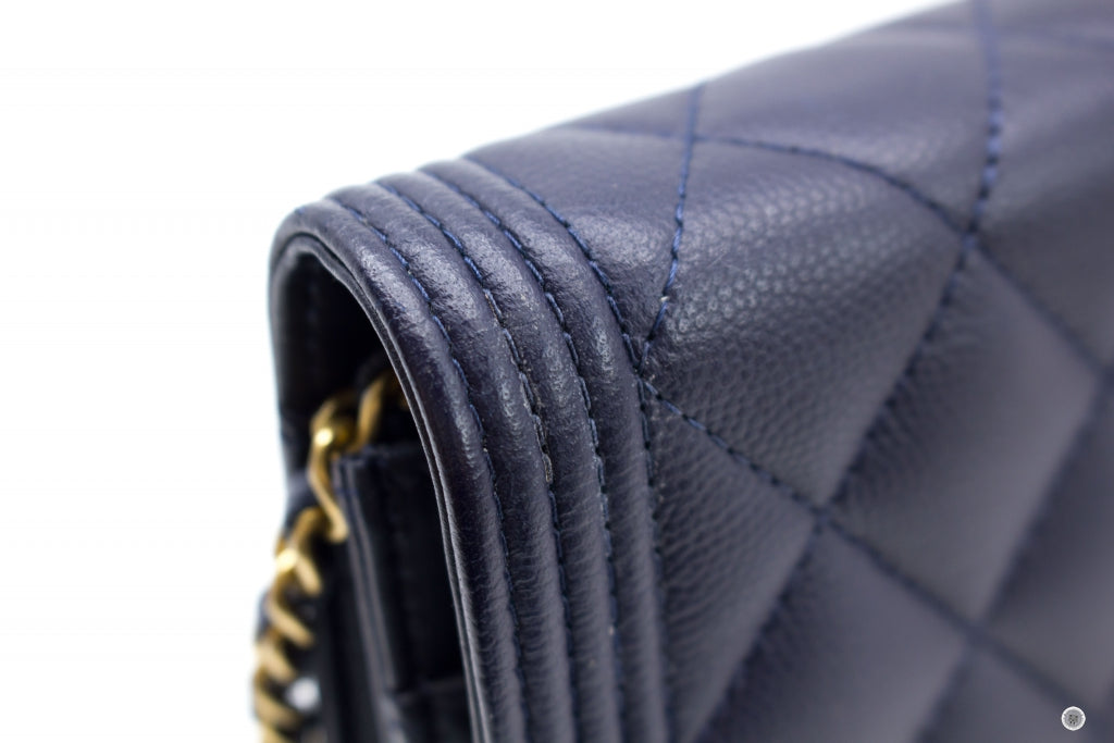 Chanel Boy Caviar Chain Crossbody