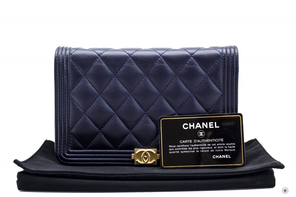 Chanel Boy Caviar Chain Crossbody