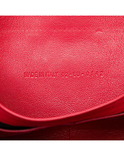 Quilted Lambskin Leather Crossbody Bag with Detachable Chain Strap