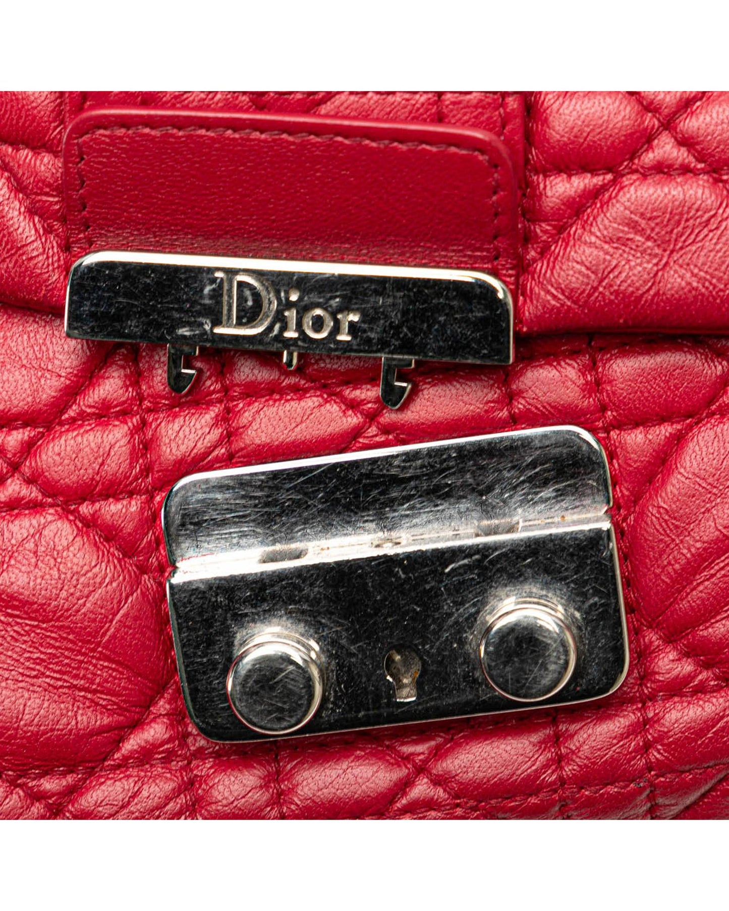 Quilted Lambskin Leather Crossbody Bag with Detachable Chain Strap