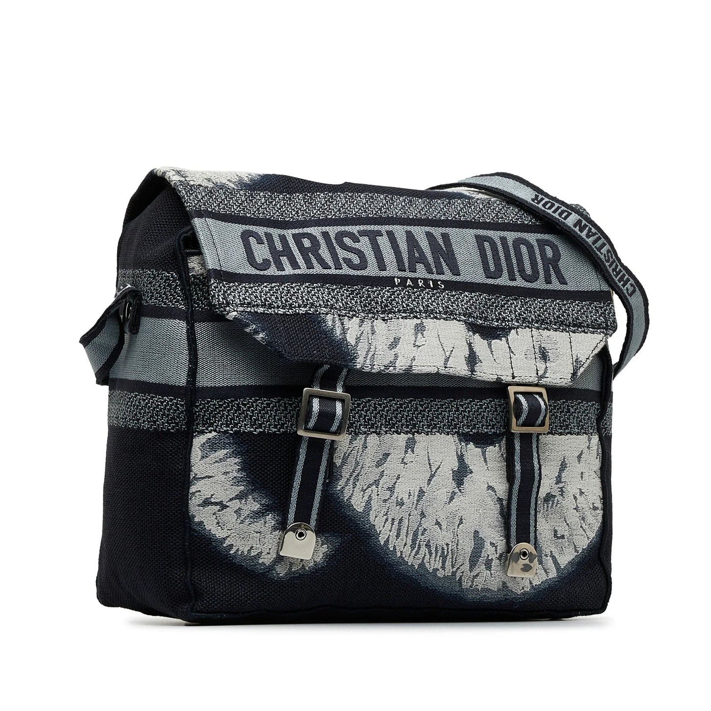 Blue Dior Tie Dye Diorcamp Messenger Bag