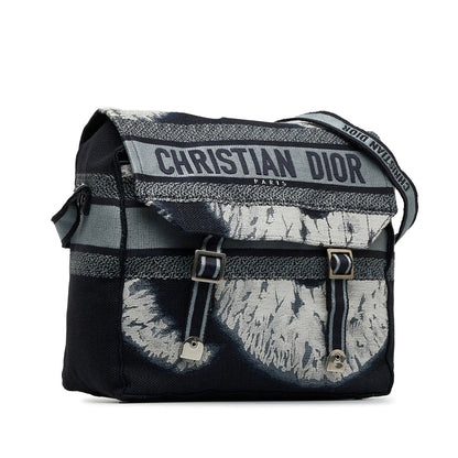 Blue Dior Tie Dye Diorcamp Messenger Bag