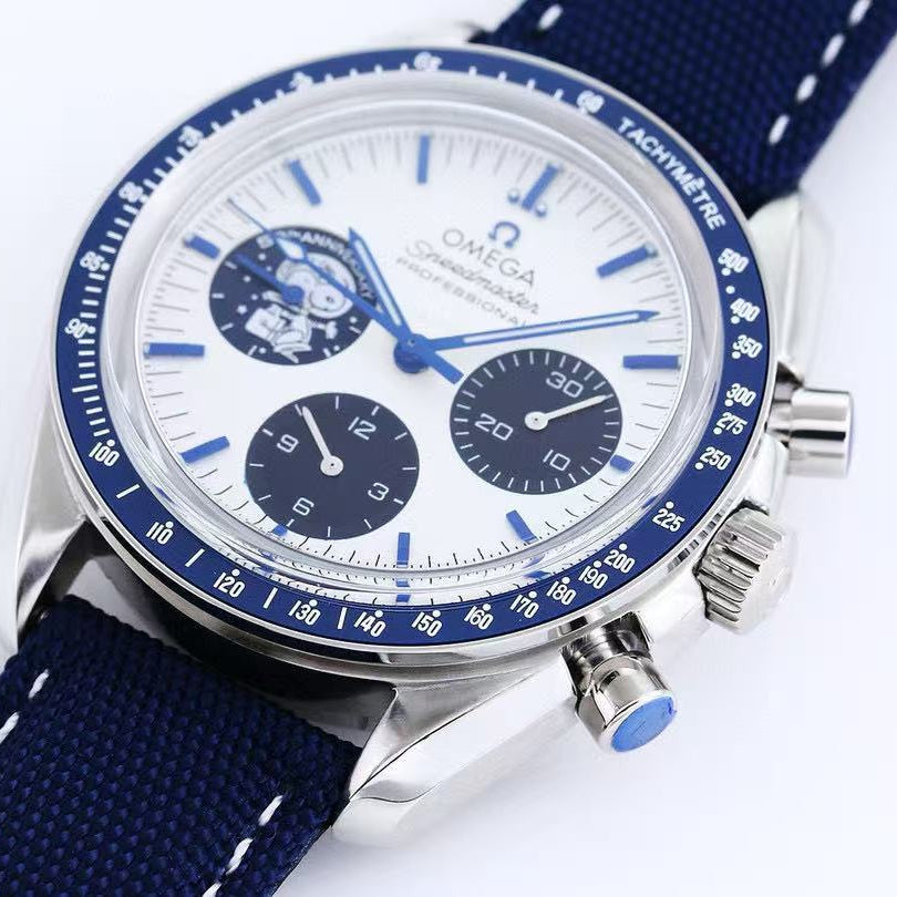 SPEEDMASTER APOLO BLUE WHITE SNOOPY