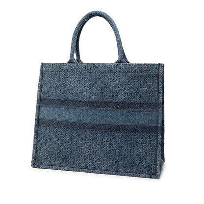 Dior Book Tote Oblique Blue Tote Bag Oblique