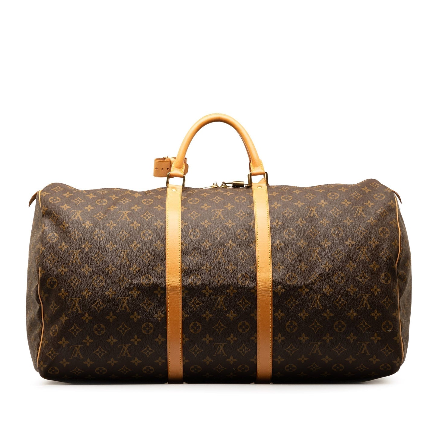 Brown Louis Vuitton Monogram Keepall 60 Travel Bag