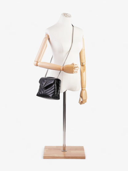 Saint Laurent Loulou Black Leather Small