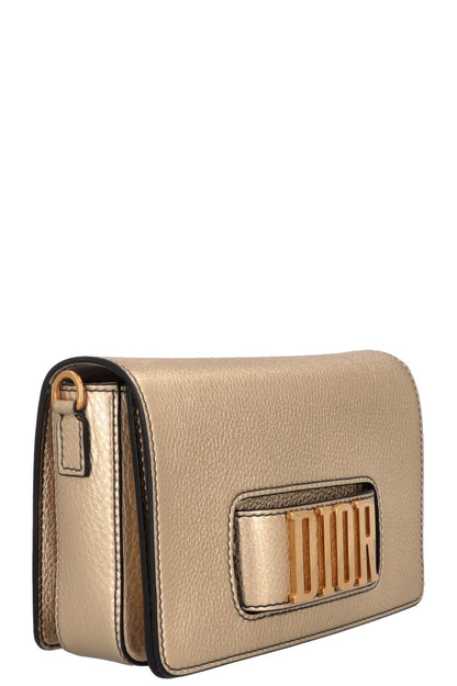 Christian Dior Dio R Evolution Bag Leather Gold