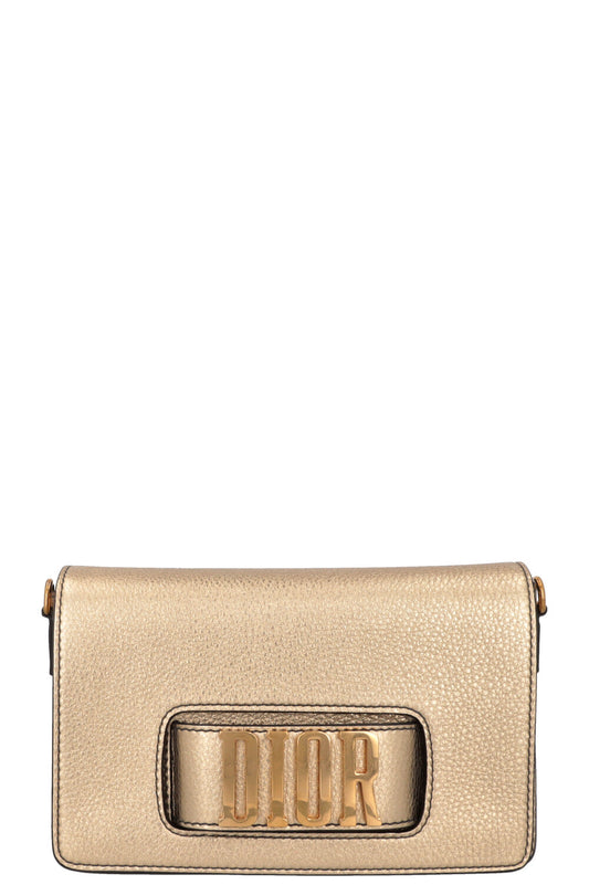 Christian Dior Dio R Evolution Bag Leather Gold