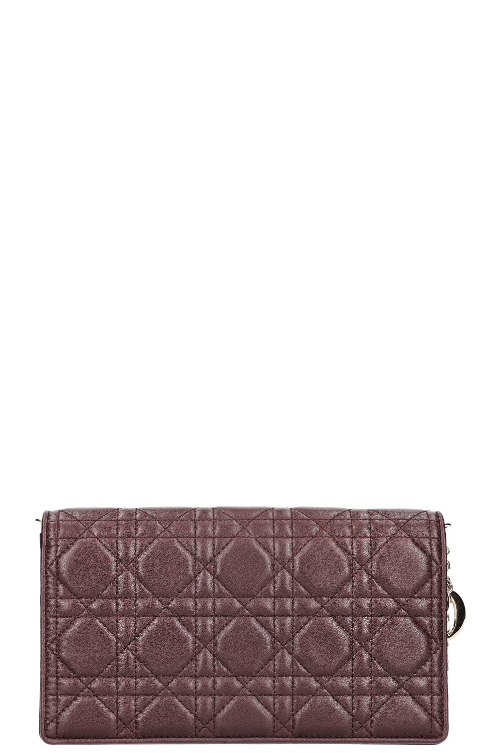 Christian Dior Lady Dior Pouch Cannage Eggplant