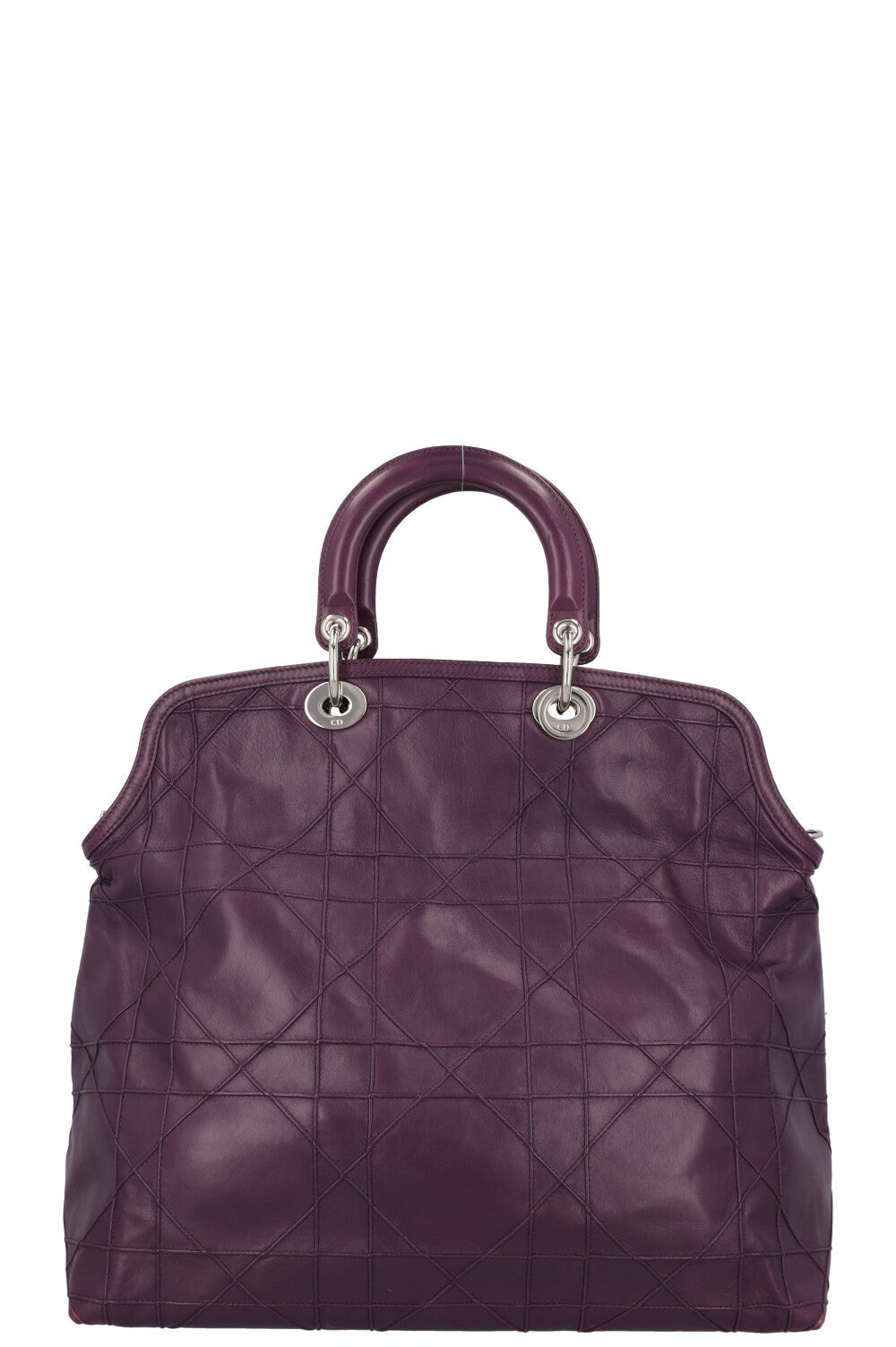 Christian Dior Granville Cannage Tote Bag Purple