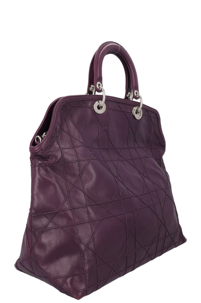 Christian Dior Granville Cannage Tote Bag Purple