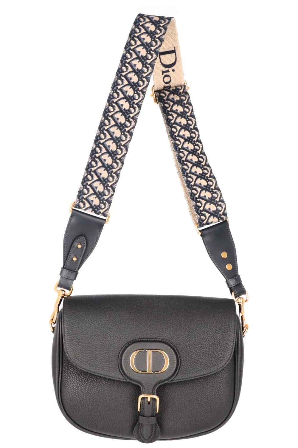 Christian Dior Large Bobby Bag Leather Black