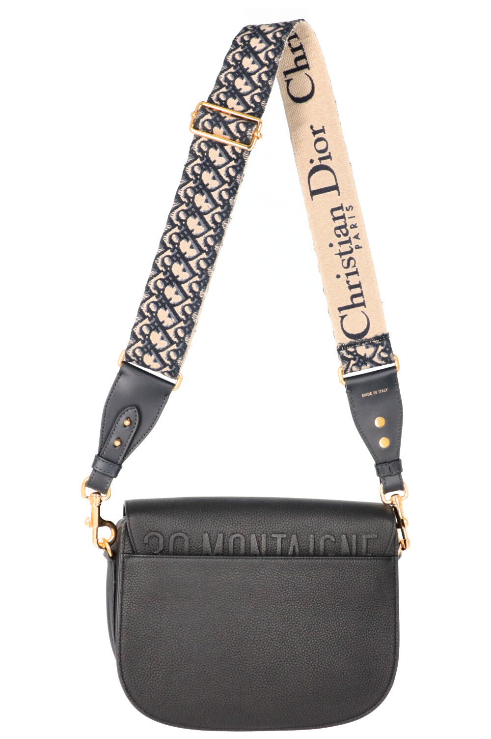 Christian Dior Large Bobby Bag Leather Black