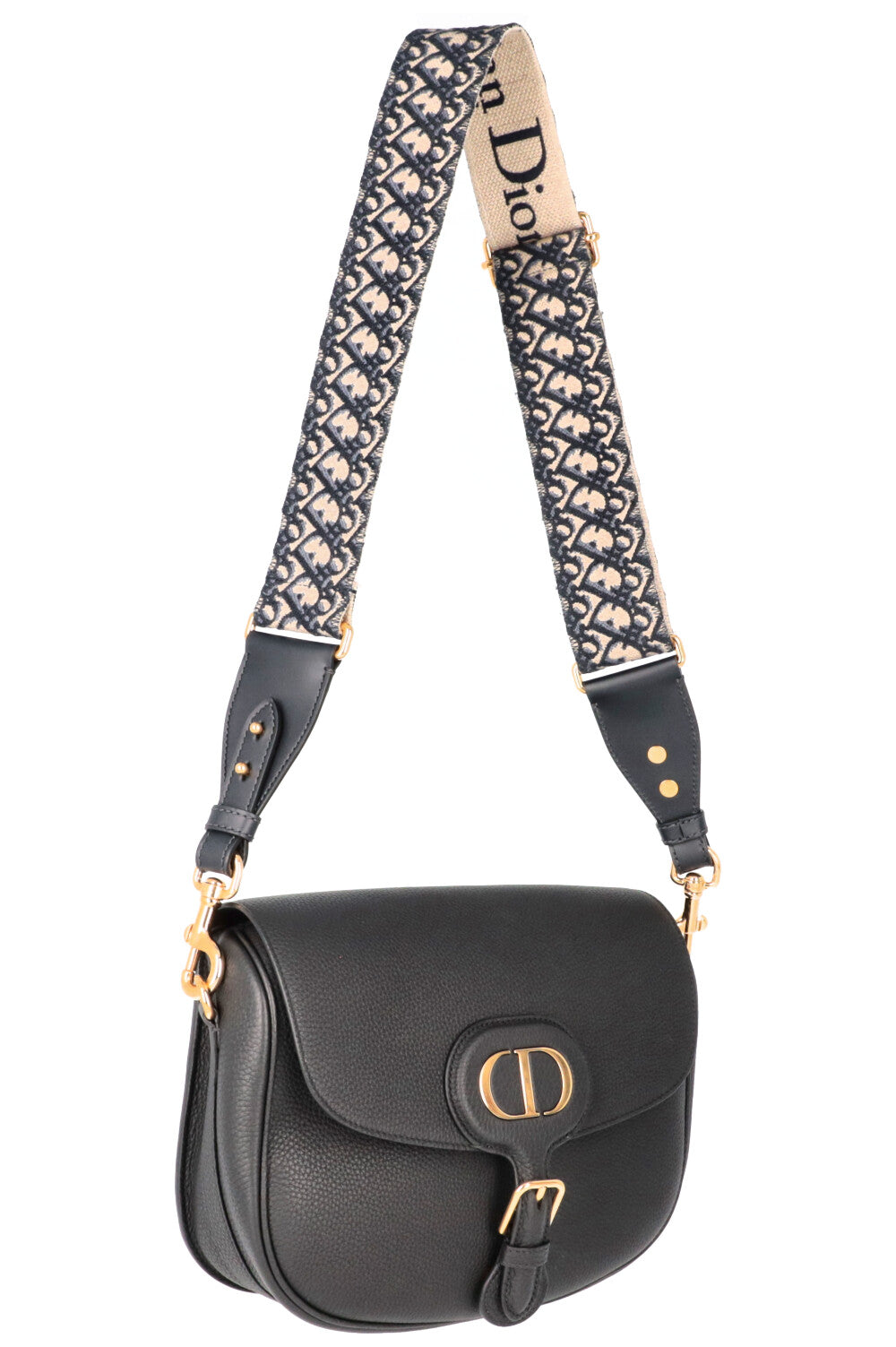 Christian Dior Large Bobby Bag Leather Black