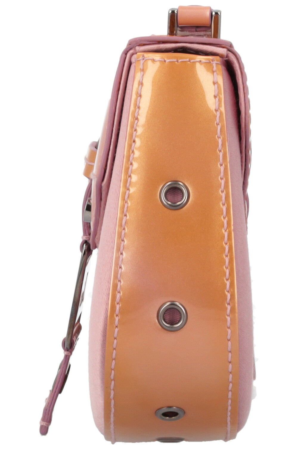 Christian Dior Columbus Clutch Patent Satin Pink