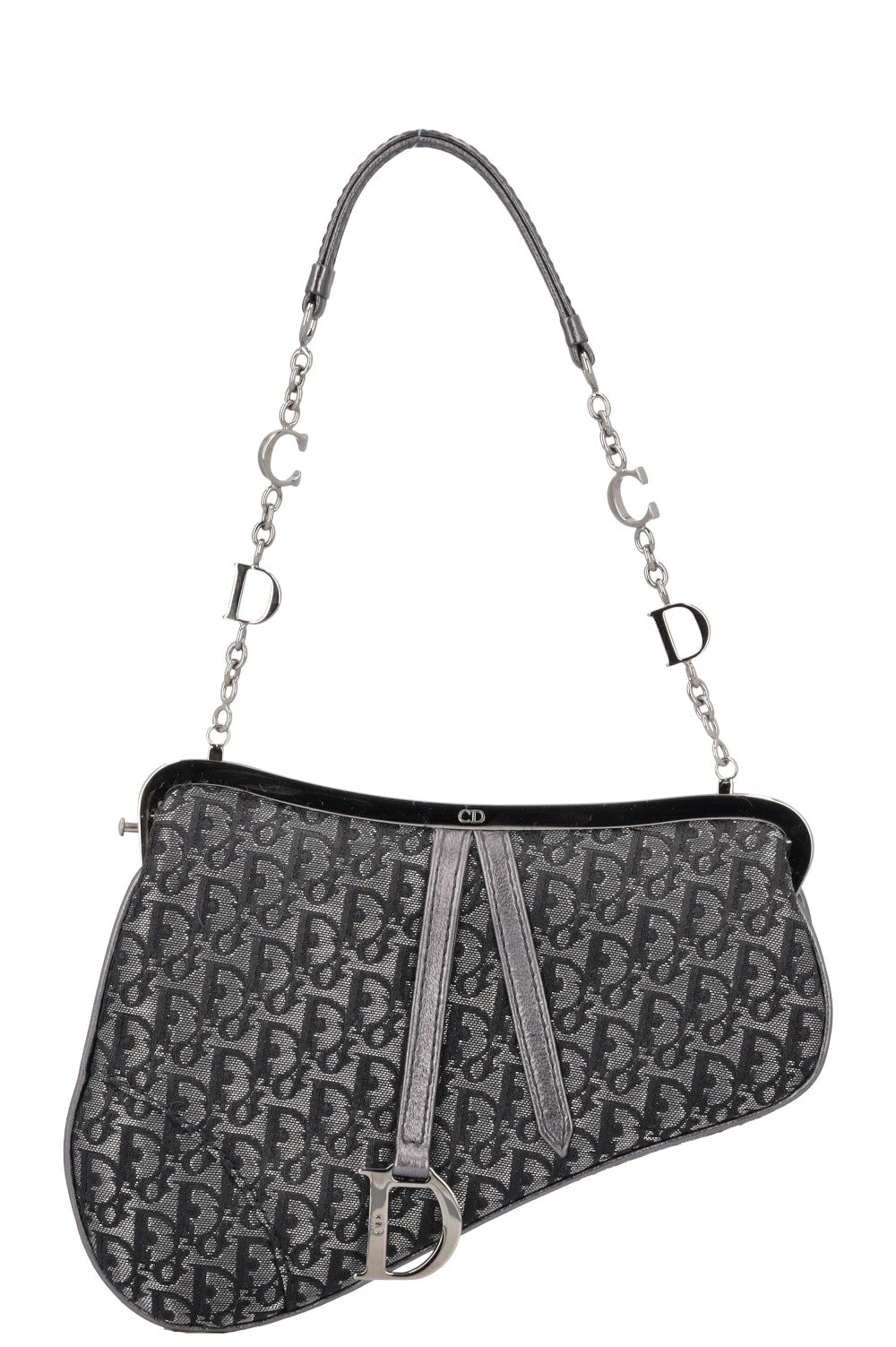 Christian Dior Micro Saddle Bag Mng Grey