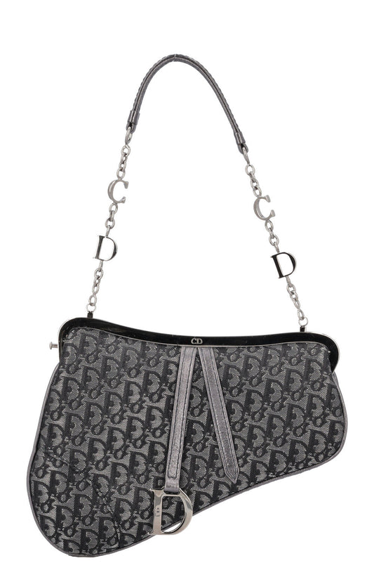 Christian Dior Micro Saddle Bag Mng Grey