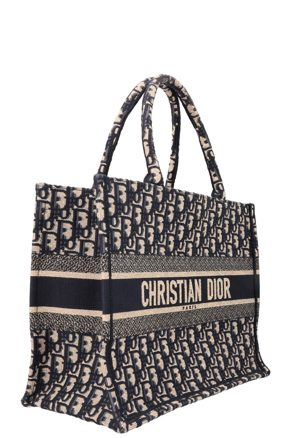 Christian Dior Book Tote Medium Oblique Blue