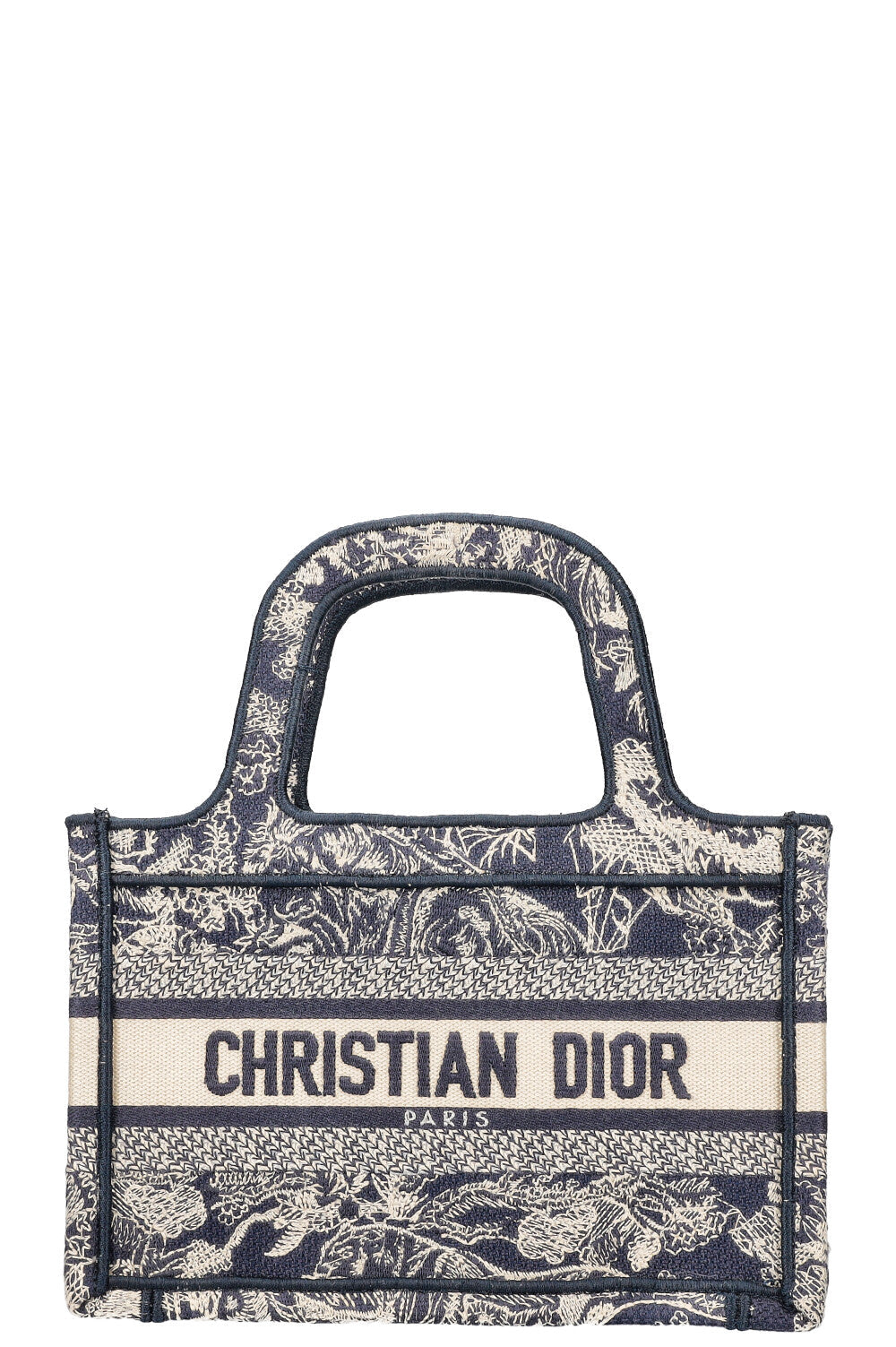 Dior Book Tote Mini Canvas Tote Bag