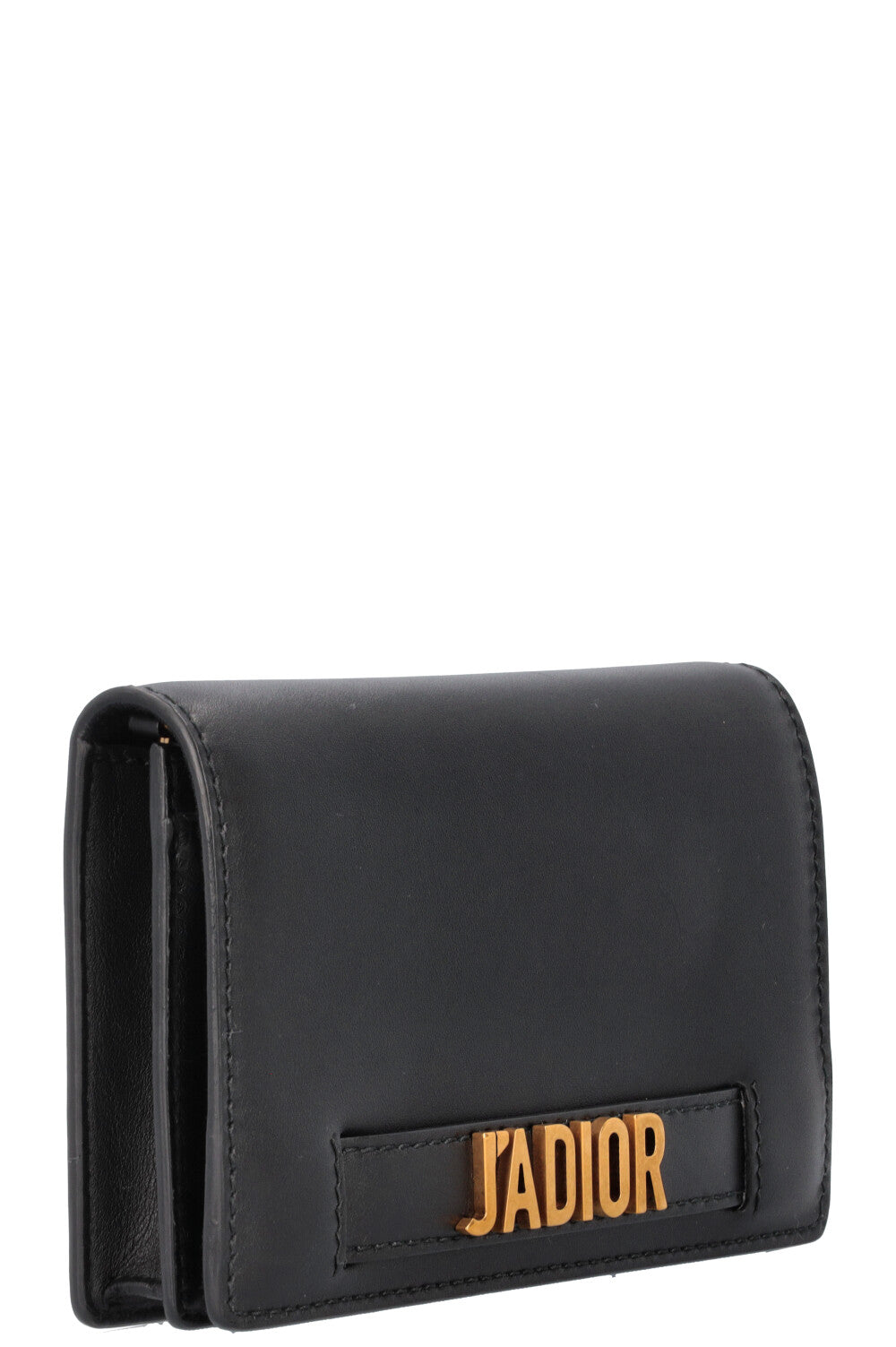 Christian Dior J Adior Crossbody Bag Leather Black Gold