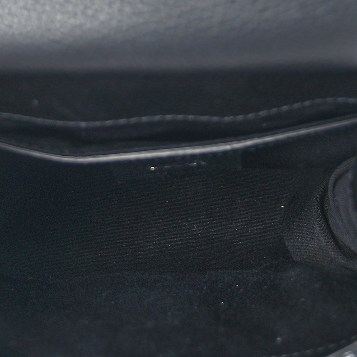 Christian Dior Grained Calfskin Oblique Mini Gallop Sling Bag Blue Black