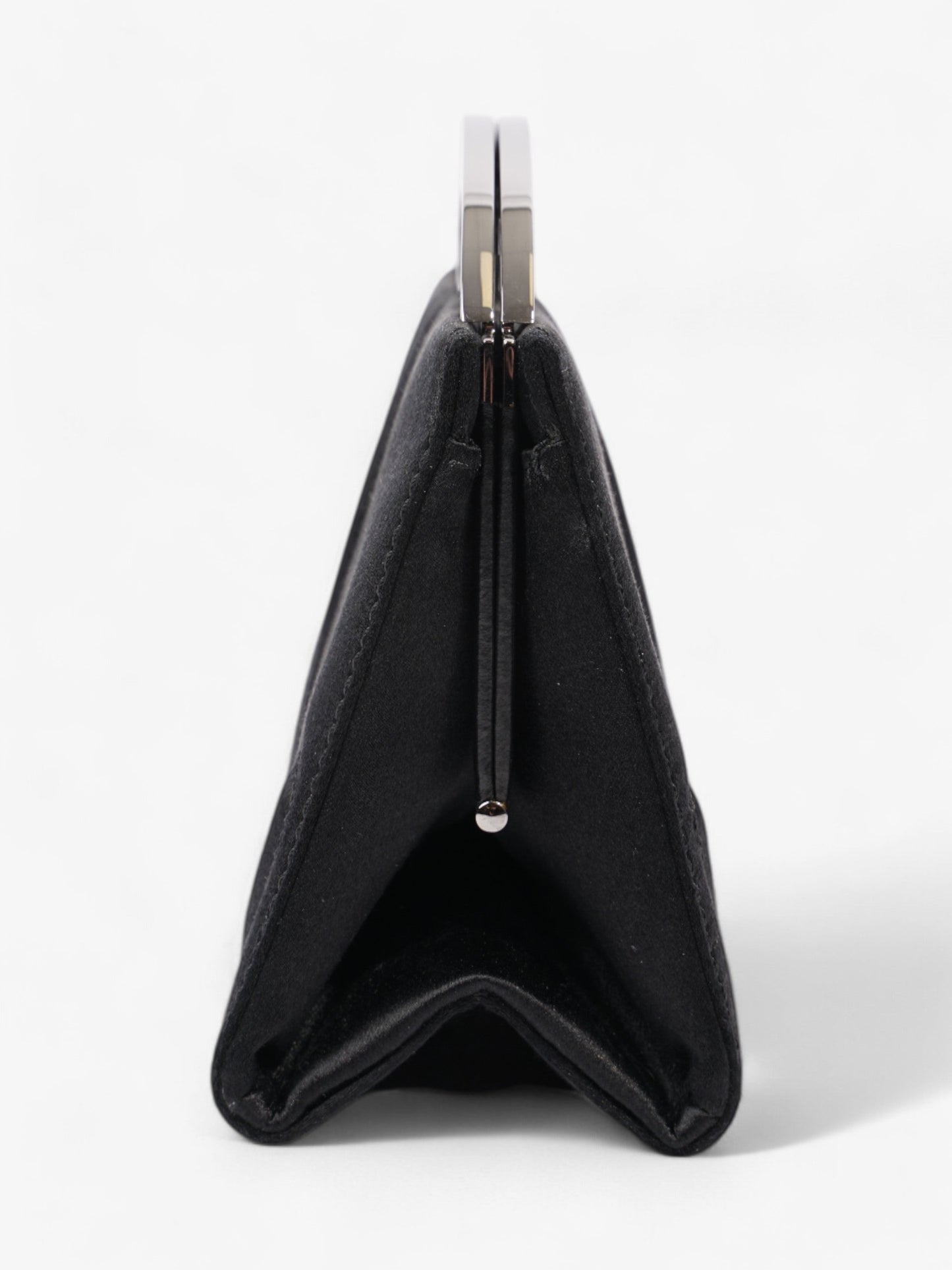 Chanel Luxury Satin Black Clutch