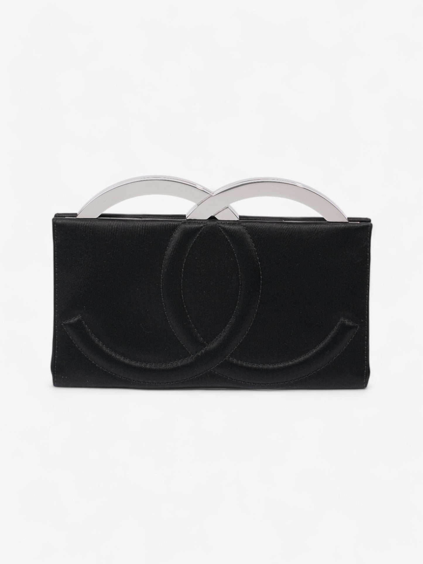 Chanel Luxury Satin Black Clutch