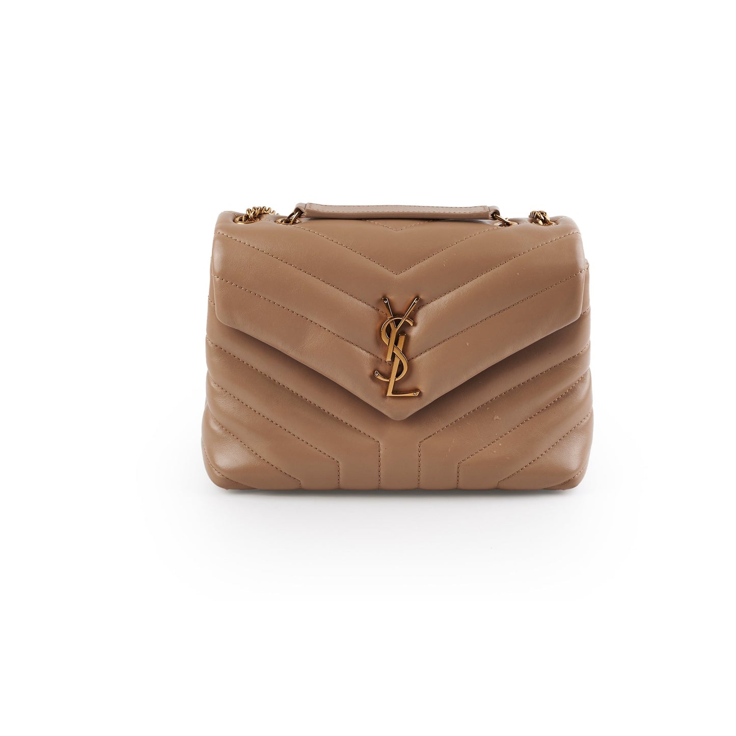 Saint Laurent Lou Beige Handbag
