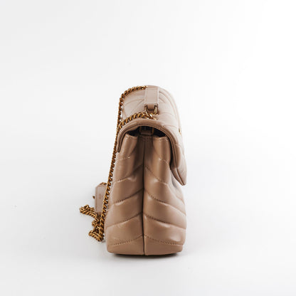 Saint Laurent Lou Beige Handbag