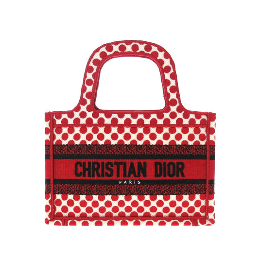 Dior Book Tote Canvas Red Tote Bag Canvas