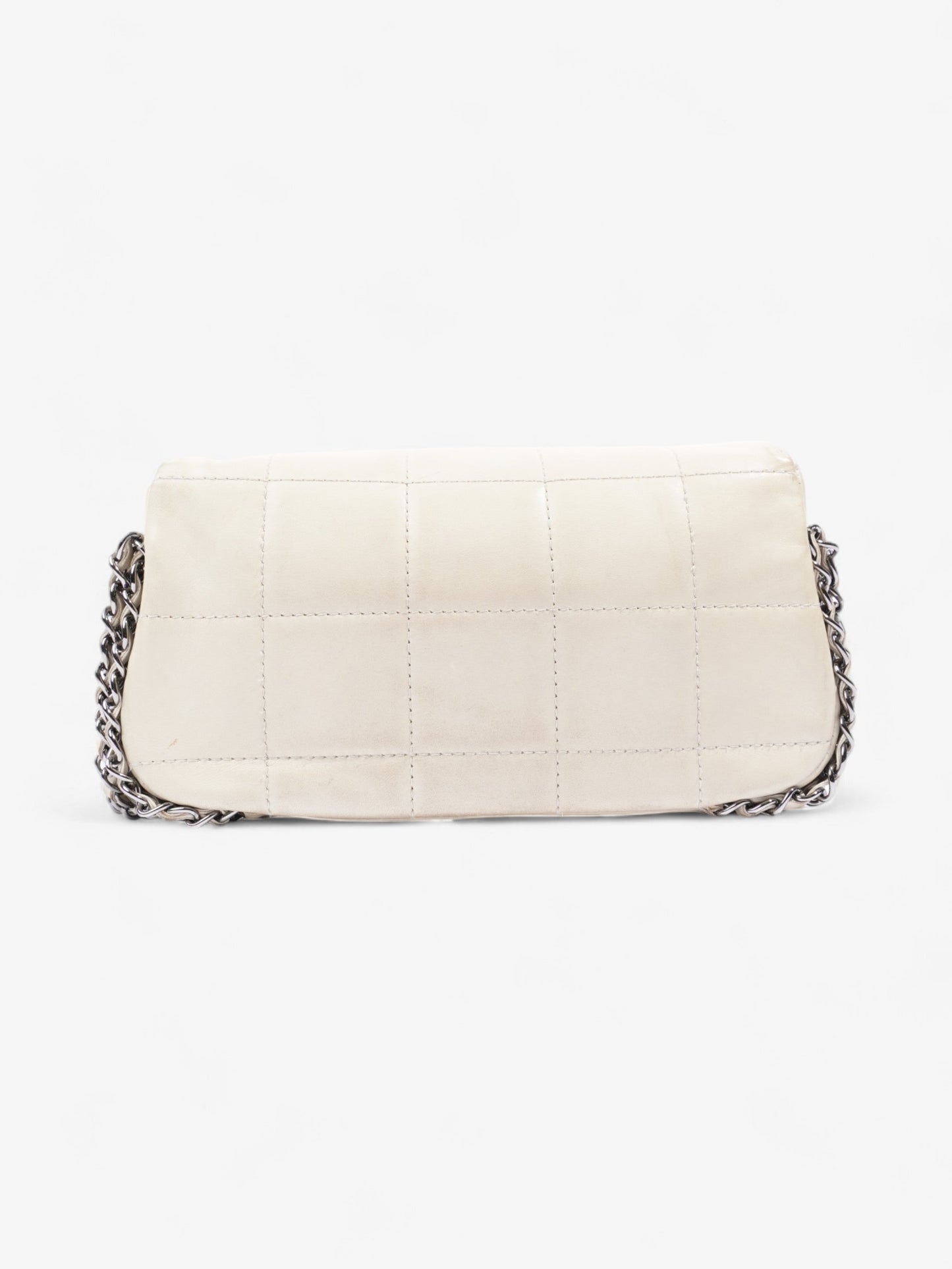 Chanel Chocolate Bar 5 Chain Bag Cream Lambskin Leather