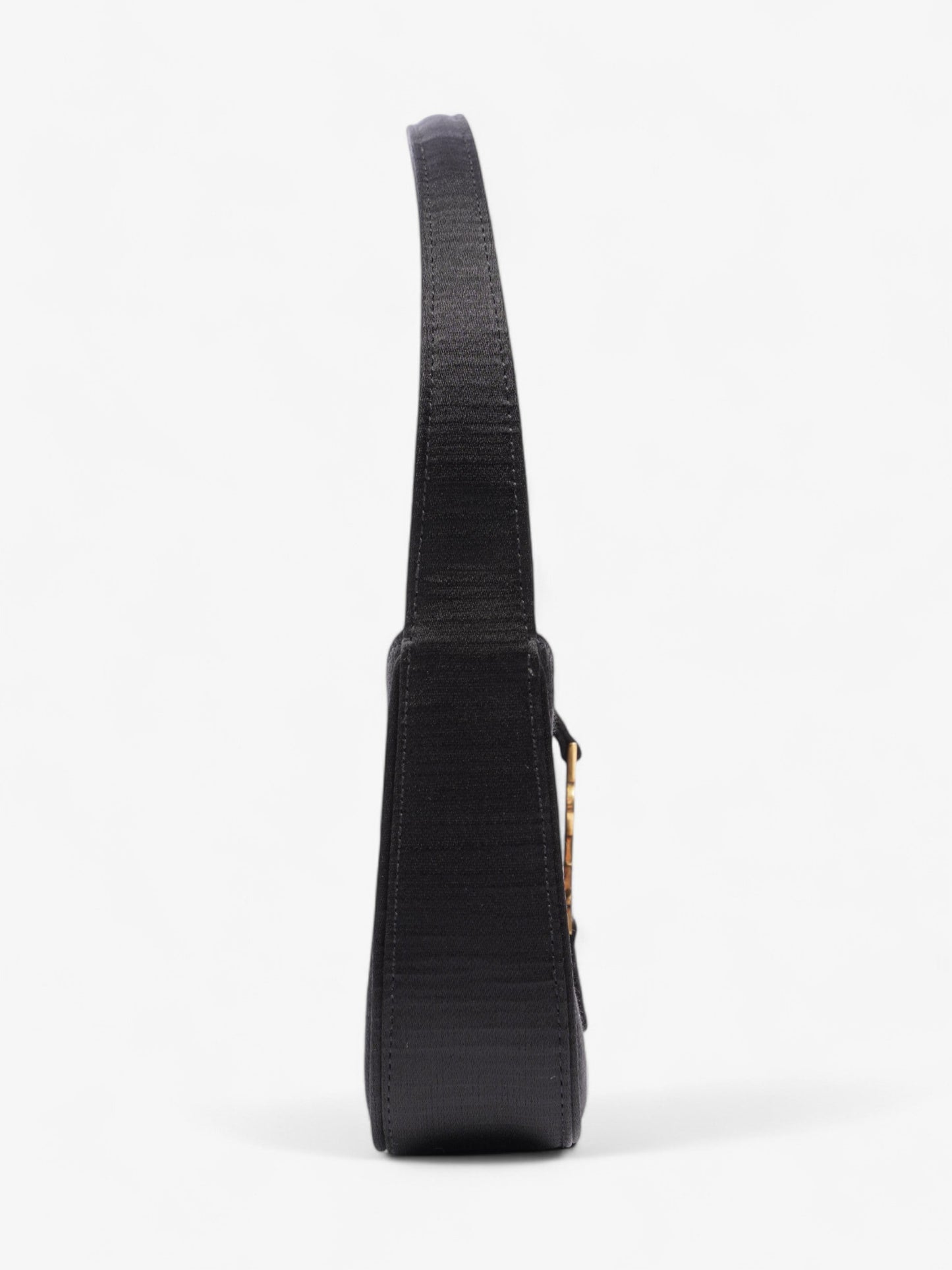 Saint Laurent Le 5 A 7 Black Satin Mini