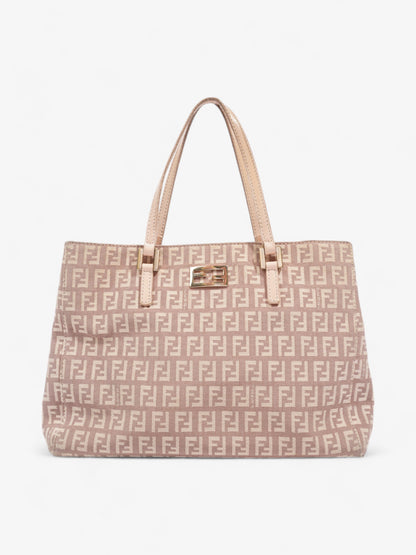 Fendi Tote Leather Cream Tote Bag