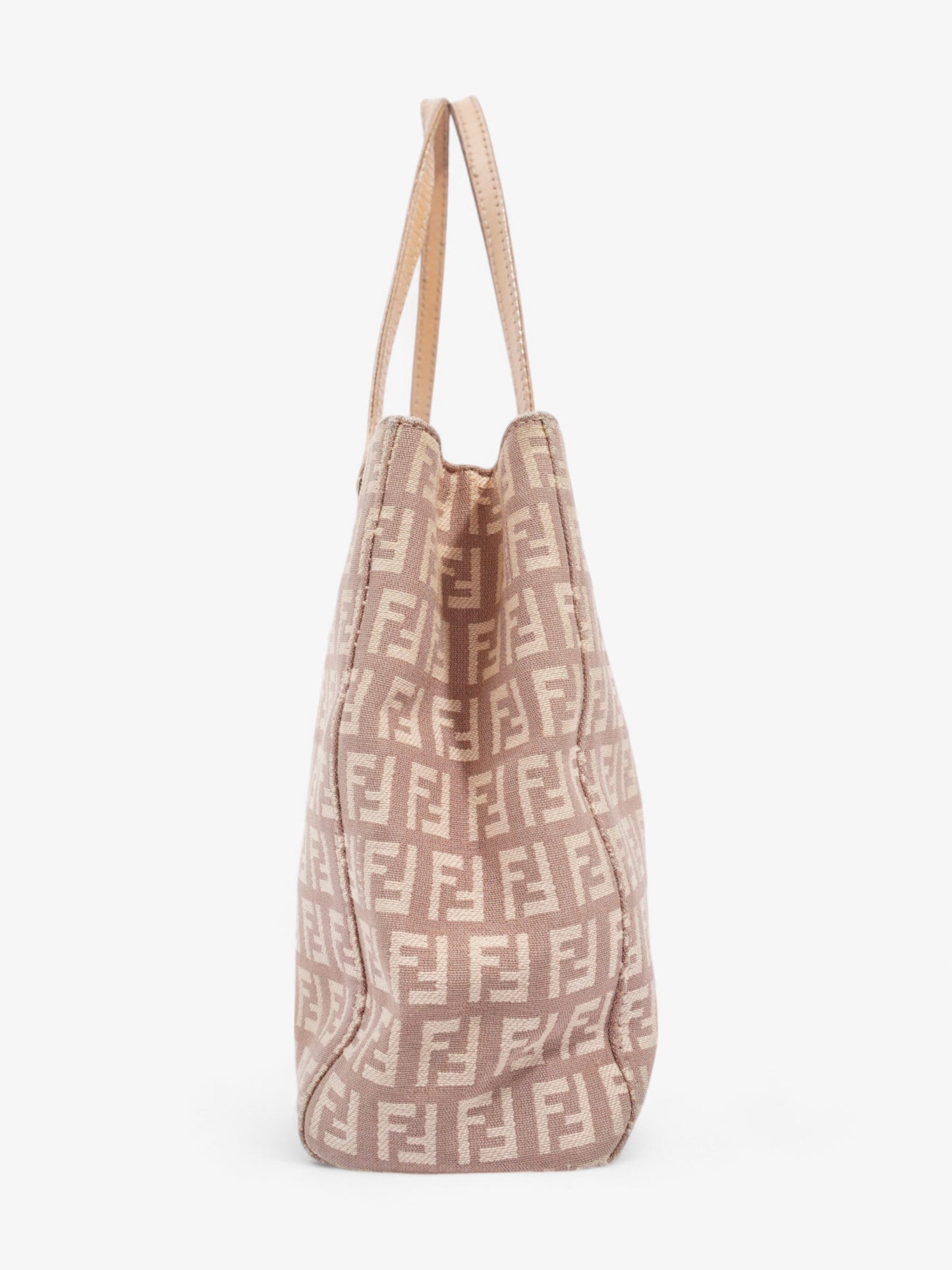 Fendi Tote Leather Cream Tote Bag