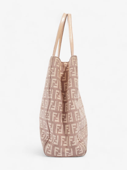 Fendi Tote Leather Cream Tote Bag