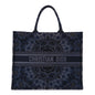 Christian Dior Canvas Embroidered Large Kaleidioroscopic Book Tote Blue