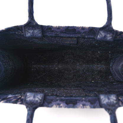 Christian Dior Canvas Embroidered Large Kaleidioroscopic Book Tote Blue