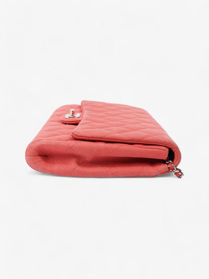 Chanel Envelope Clutch With Chain Coral Caviar Leather