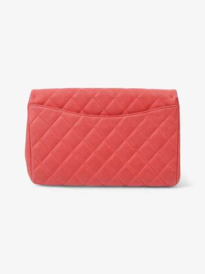 Chanel Envelope Clutch With Chain Coral Caviar Leather
