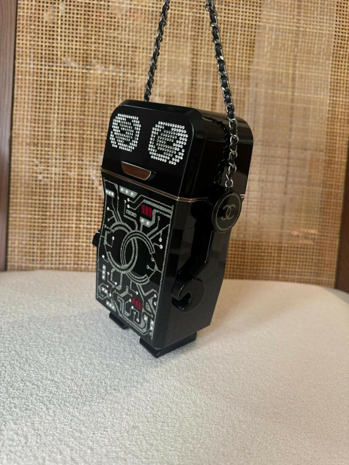 Chanel Luxury Leather Silver Handbag