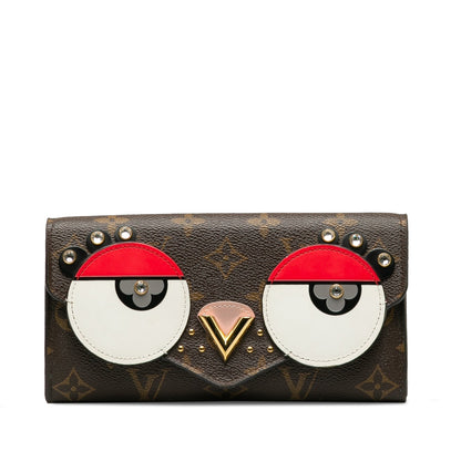 Brown Louis Vuitton Monogram Valentines Bird Sarah Wallet