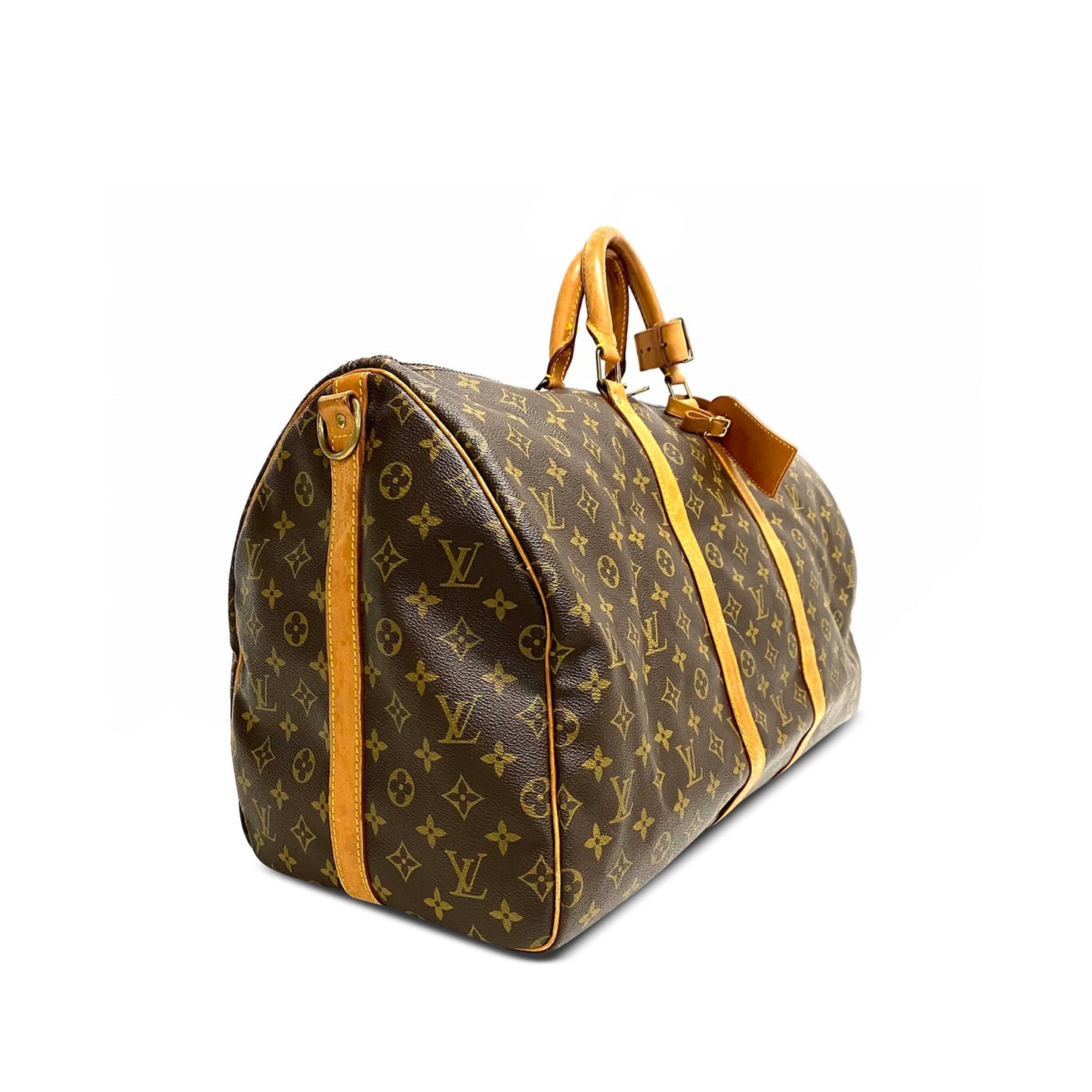 Brown Louis Vuitton Monogram Keepall Bandouliere 55 Travel Bag