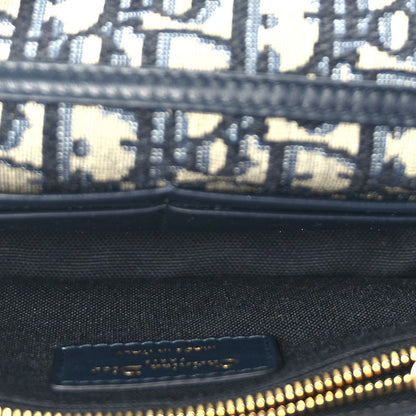 Christian Dior Oblique 30 Montaigne 2-In-1 Pouch Blue