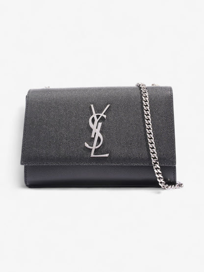 Saint Laurent Kate Leather Black Shoulder Bag Style 17