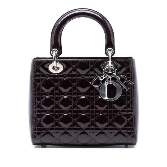 Dior Lady Dior Cannage Red Handbag Style 4