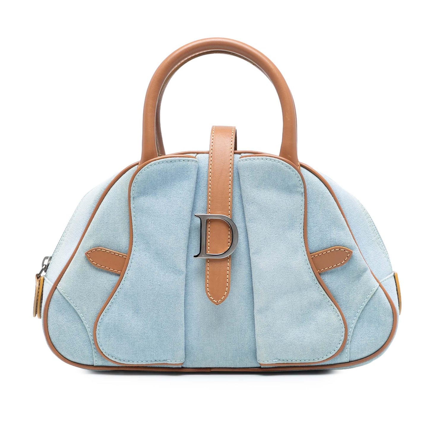 Dior Saddle Leather Crossbody Blue