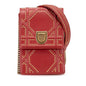 Red Dior Studded Lambskin Vertical Diorama Crossbody
