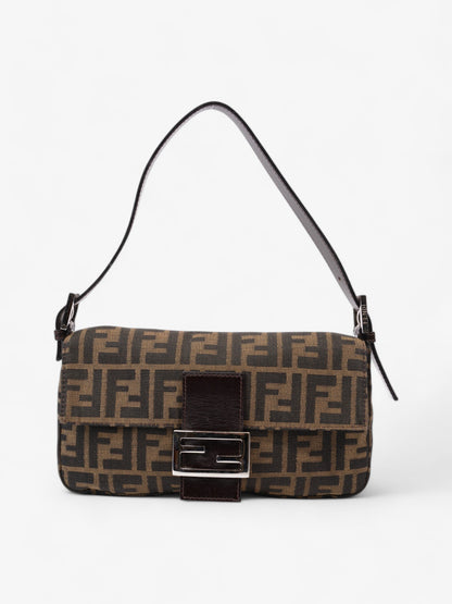 Fendi Baguette Canvas Brown Shoulder Bag Style 4