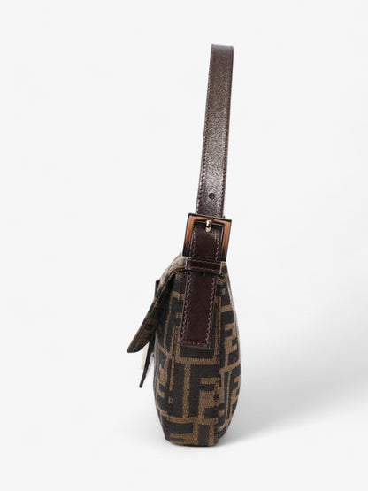 Fendi Baguette Canvas Brown Shoulder Bag Style 4
