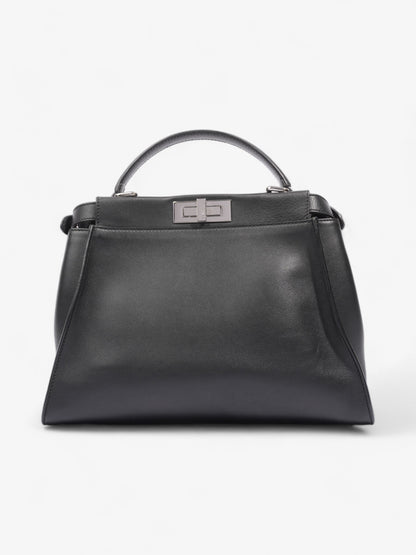 Fendi Peekaboo Black Lambskin Leather Medium